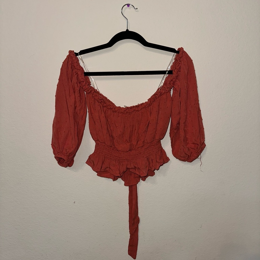 Berry and Cream, small pink blouse